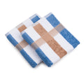 Gözze New York Striped Hand Towels - 100% Cotton Set of 2 - Maroon