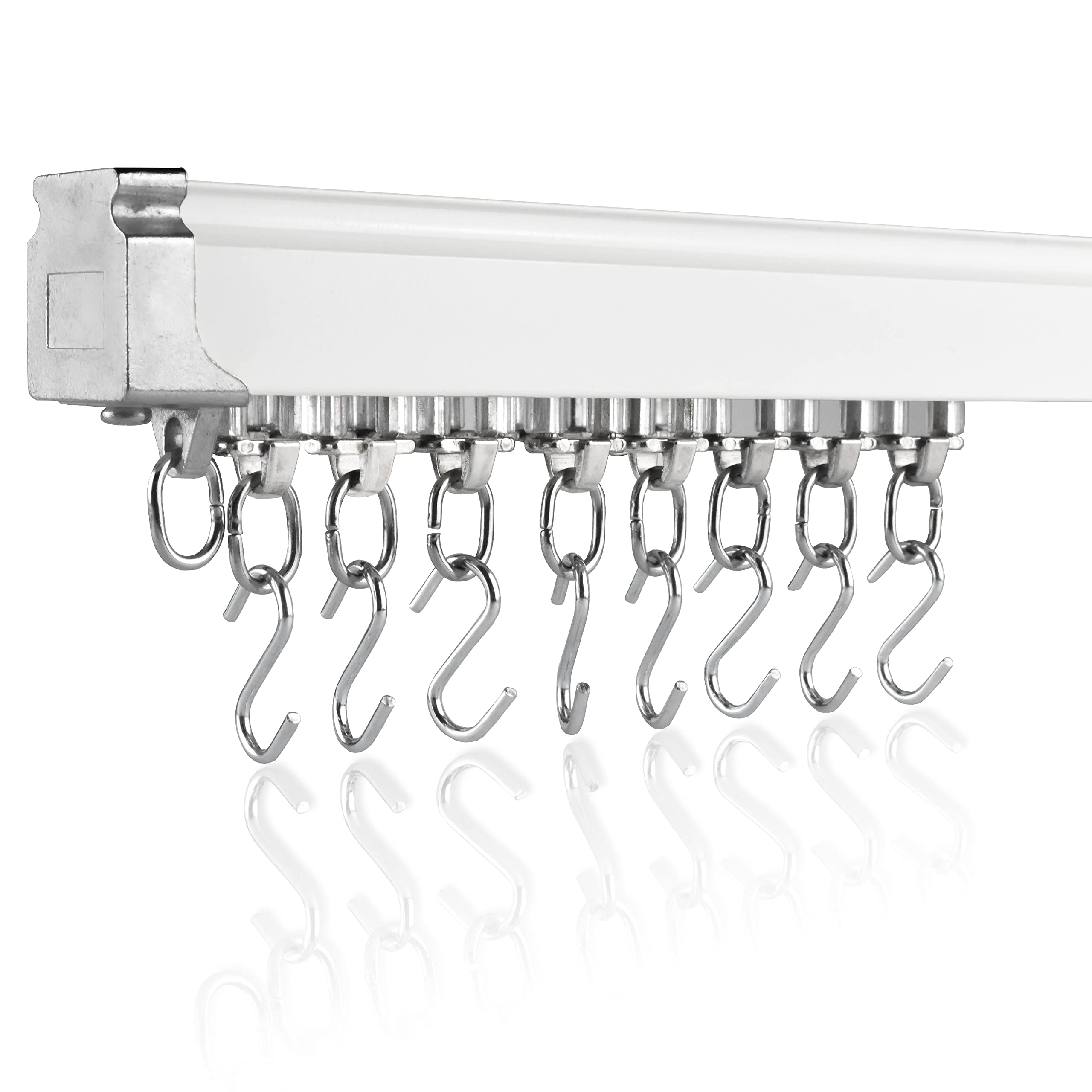 Heavy-Duty Aluminum Ceiling Curtain Track Set - Room Divider