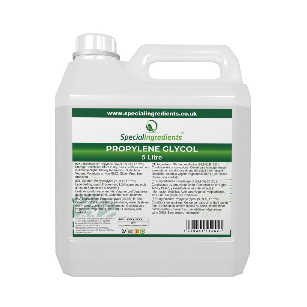 Jolof Store Mono-Propylene Glycol (MPG) 5L | USP/EP Pharma Food Grade