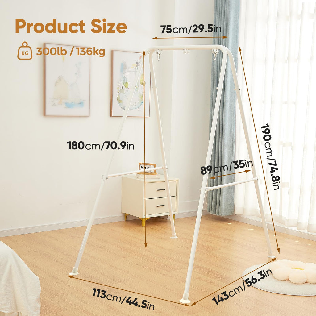 SELFLA Foldable Hammock Chair Stand – Heavy Duty Portable Steel Frame