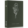 Lanpn Linen Photo Album 6x4 Slip in - 300 Pockets Landscape Book Green