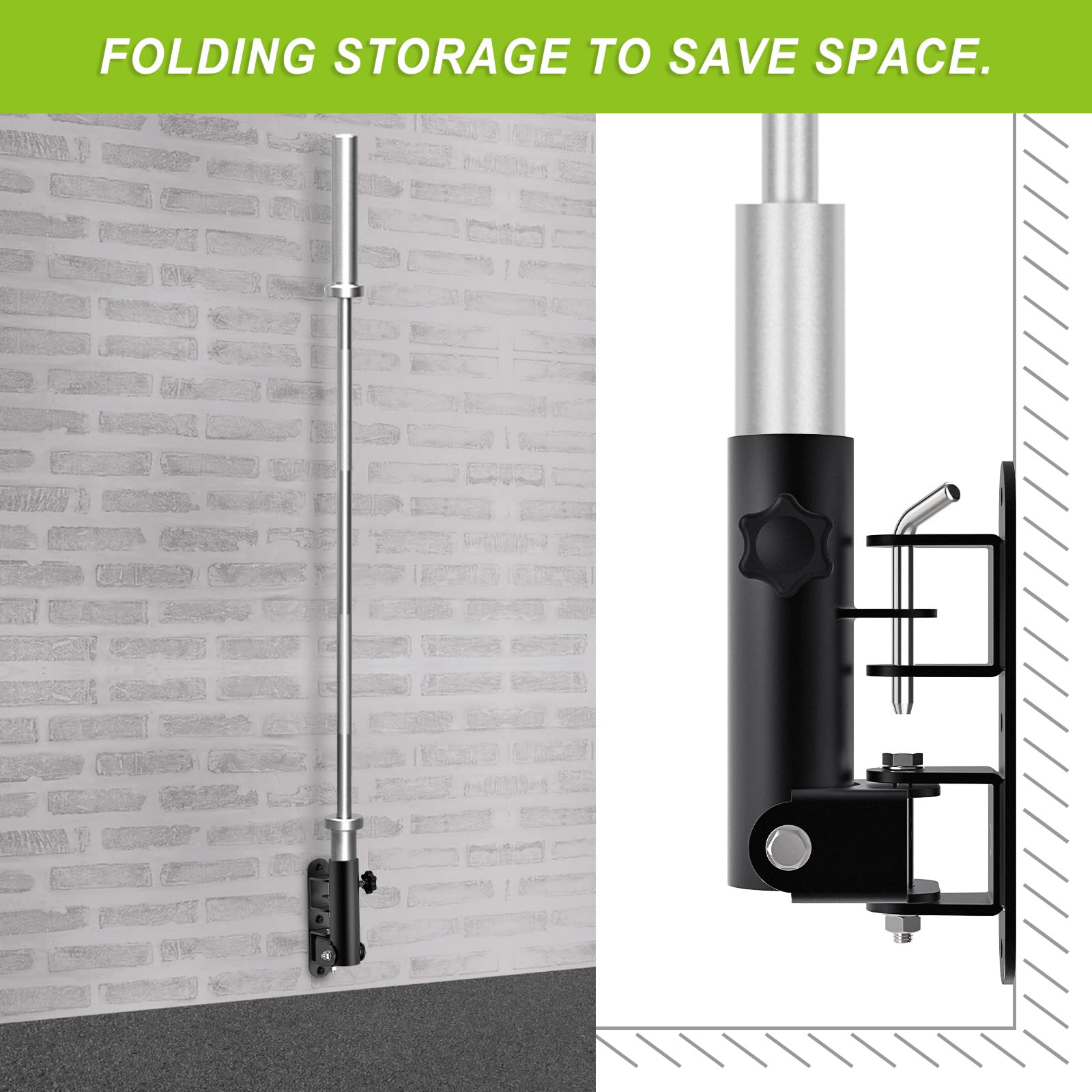 Kipika Wall-Mounted Landmine Attachment | 2-Inch Olympic Bar T-Bar Row
