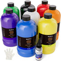 Nicpro 8 Color Bulk Acrylic Pour Paint Set - Premixed High Flow Art Kit