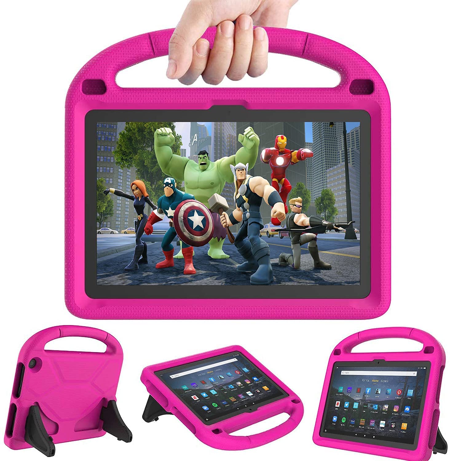 Kricsertg Fire HD 10 Case (2023/2021) – Shockproof Kids Cover with Stand