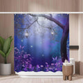 Purple Fairy Tree Shower Curtain | Mold Resistant Polyester