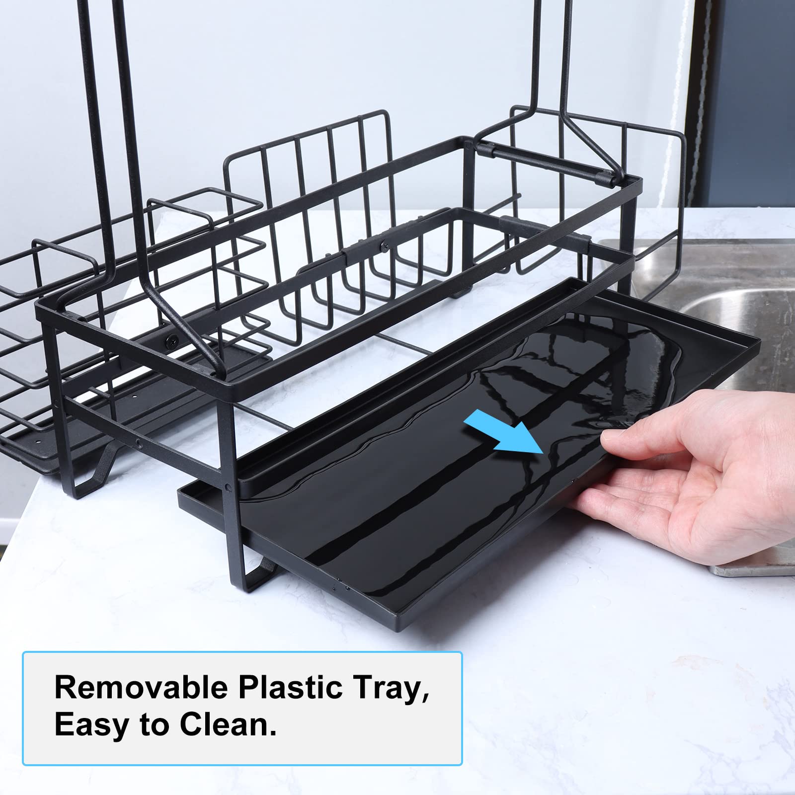 BBQ Grill Caddy with Paper Towel Holder and 4 Hooks