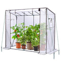 Ohuhu Walk-In Greenhouse | Heavy Duty Portable PE Plant Shed - 200x77x170cm