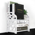 DoToGo Desk Shelf Organizer, Deskop Bookshelf for Small Space Adjustable Expendable for Office, Home, Kitchen white-small square - image 1