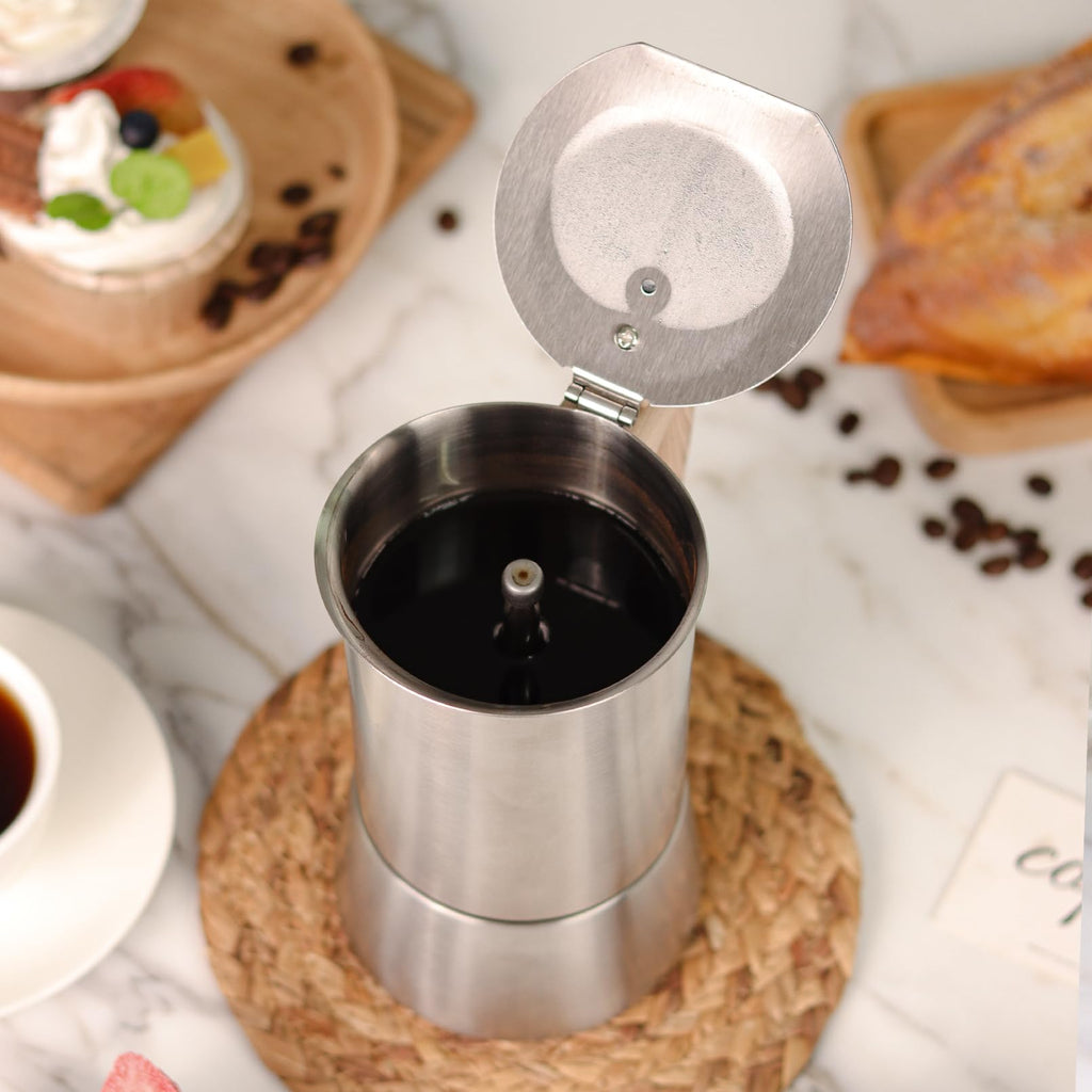 Sivaphe Stovetop Espresso Maker | 450ml Stainless Steel Moka Pot