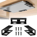 Kisbeibi Under Desk Laptop Mount, Metal Under Desk Laptop Storage Holder with Screws, Under Table Desk Holder for Laptop, Tablet - image 1
