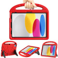 TrendGate Kids iPad Case for Air 6/5/4 & 10th/11th Gen - Shockproof Red