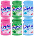 Mentos Sugar Free Chewing Gum Bundle - 6 Tubs of Mint & Bubble Fresh