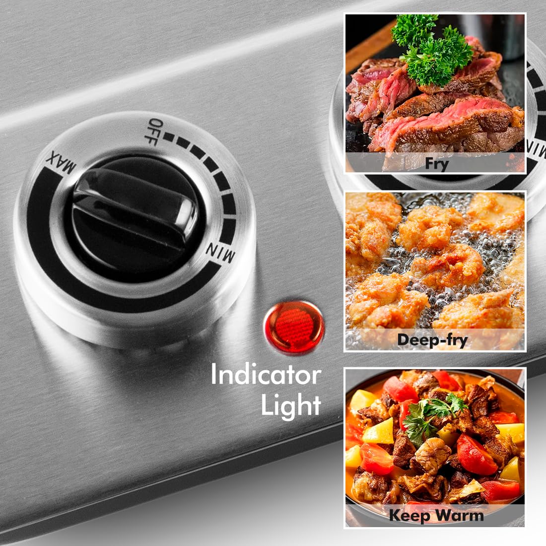 CUSIMAX 2400W Double Electric Hob | Portable Ceramic Hot Plate Cooktop