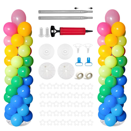 Jolof Store 2-Set Heavy Duty Balloon Column Stand | 2m Metal Tower Kit