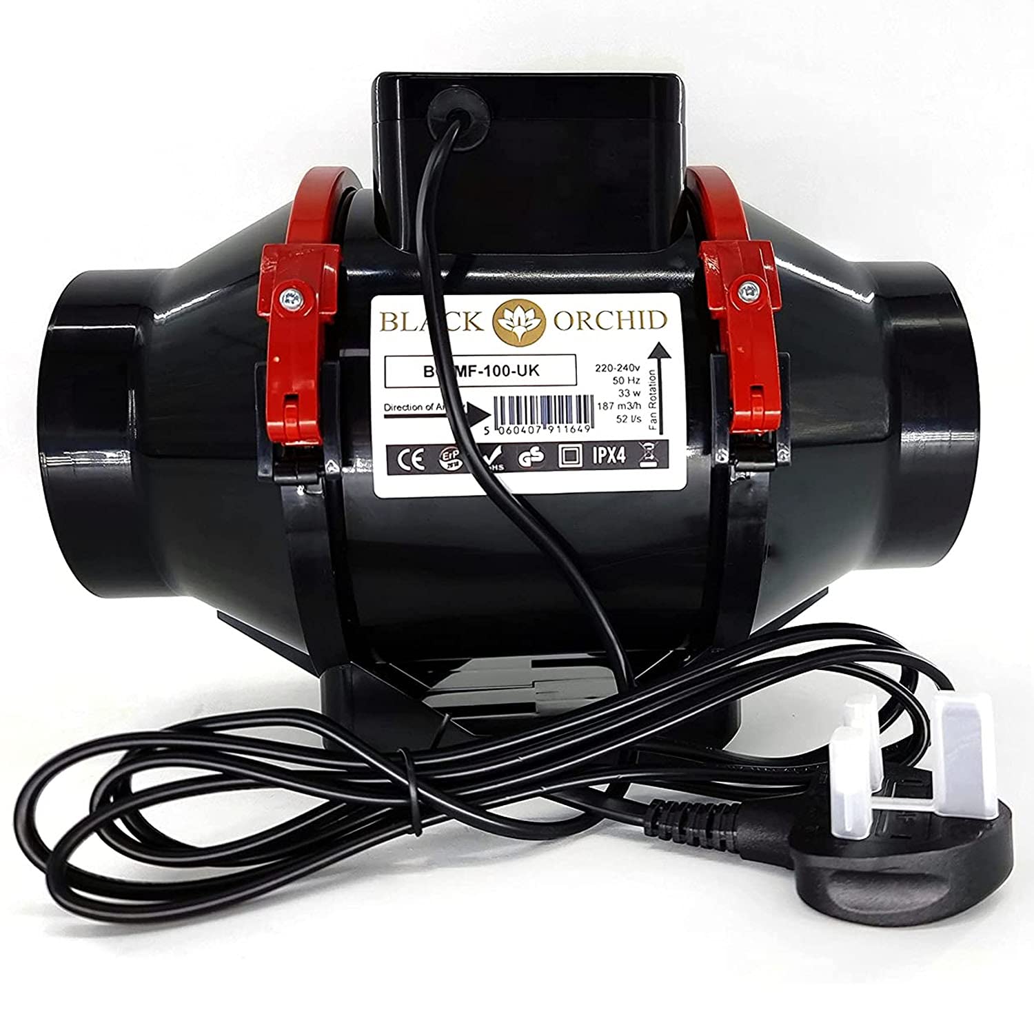 4 Inch Silent Inline Fan & Carbon Filter Duct Kit for Grow Tents