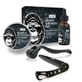 uLab Gorilla Beard Growth Kit with Titanium Derma Roller & Oil - 4 Piece Set