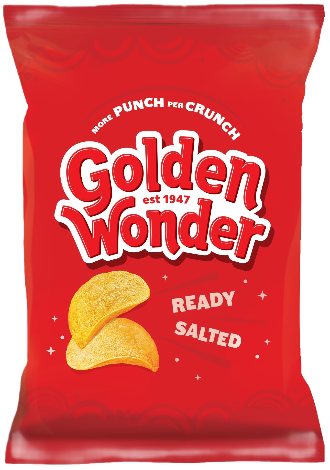 Golden Wonder Ready Salted Potato Crisps – 32 x 32.5g Bulk Pack