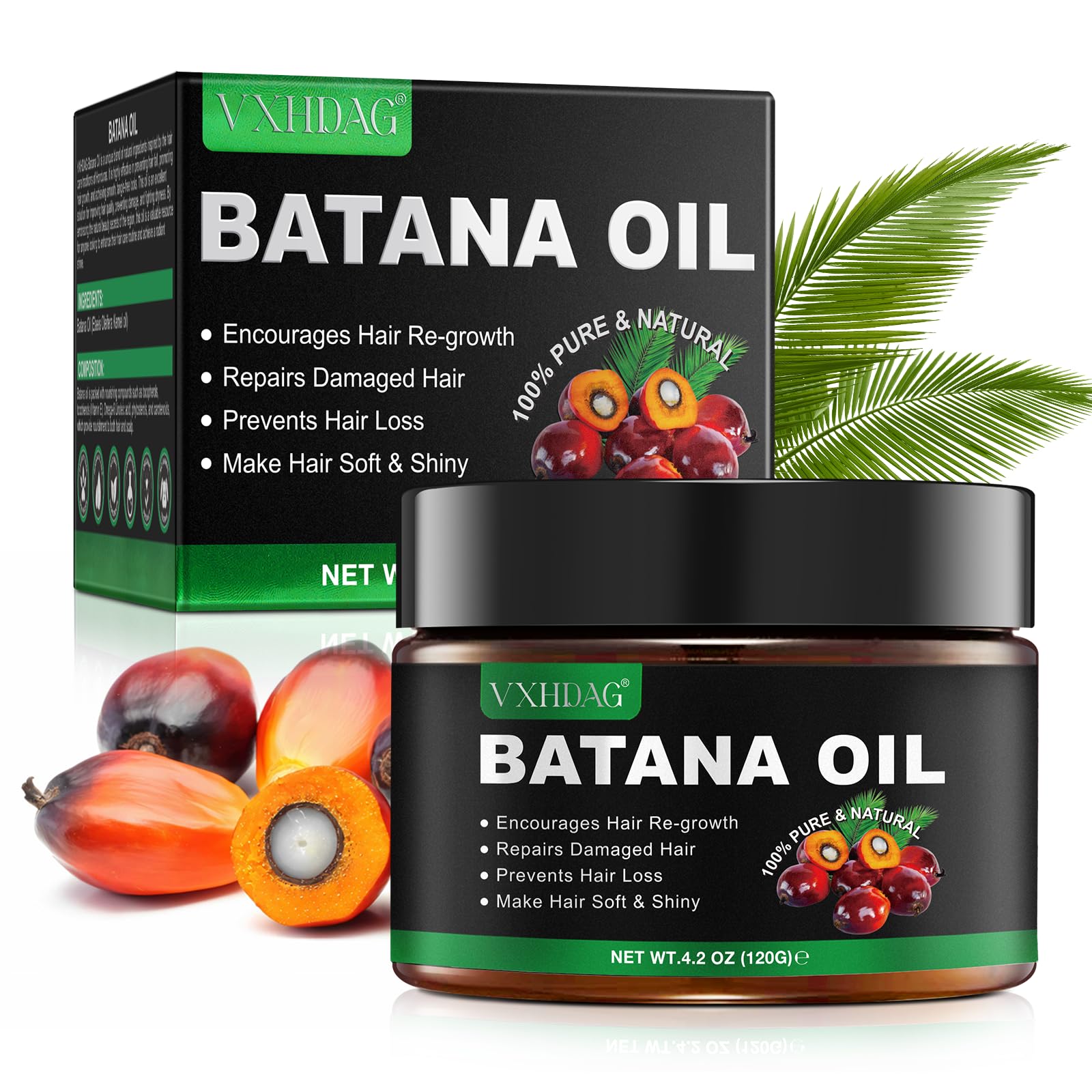 Jolof Store Batana Oil for Hair Growth – 100% Natural Honduras Scalp Oil