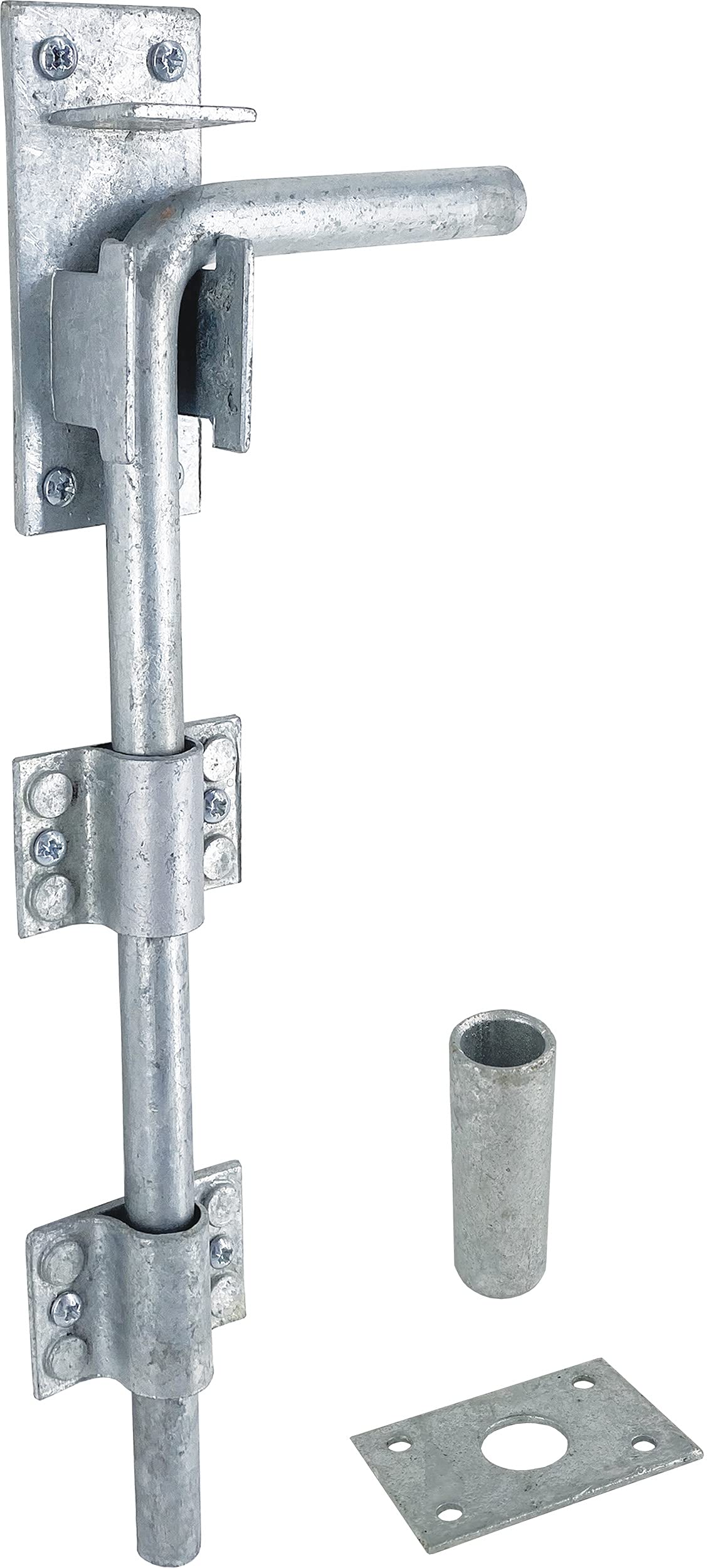 IRONTITE Galvanised Gate Drop Bolt – 300mm Heavy Duty Garage Door Bolt