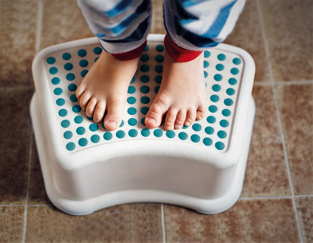 Addis Kids Bathroom Booster Step Stool, navy teal - image 2