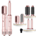 Jolof Store 6-in-1 Air Styler | Ionic Hair Dryer Brush & Curler Set - Pink
