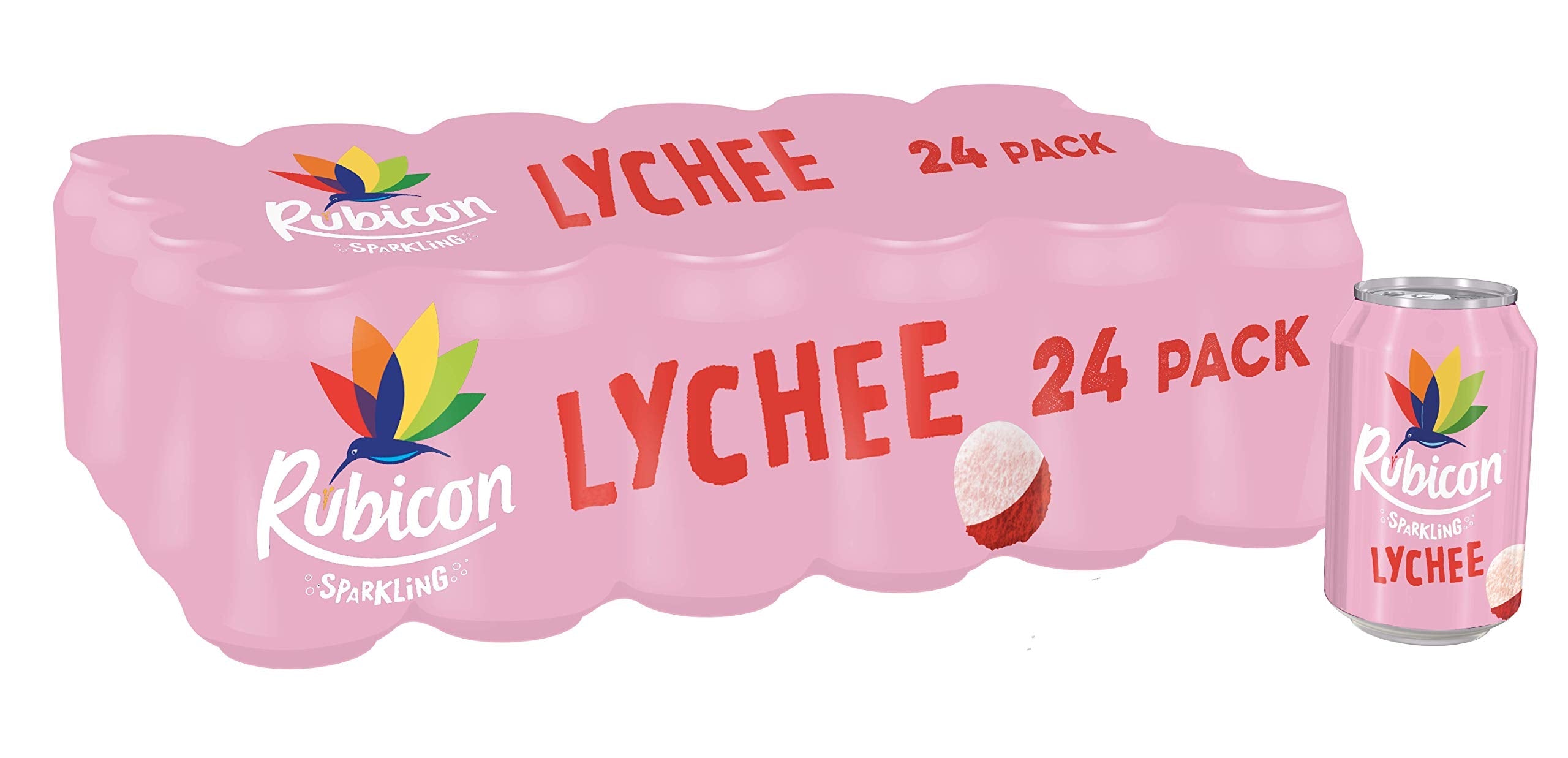 Rubicon Sparkling Lychee Fruit Juice Drink - 24 Pack Multipack