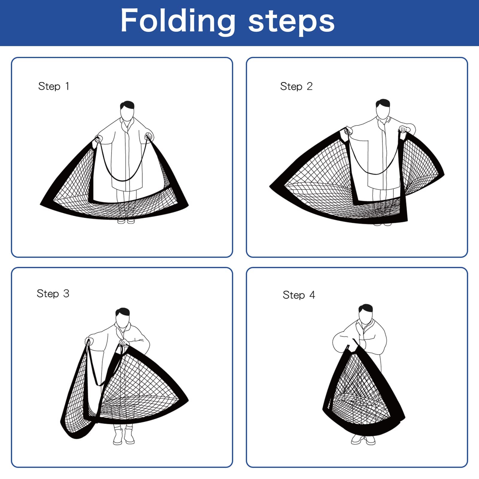 Display4top Set of 2 Pop-up Football Goals – Foldable Kids Soccer Nets