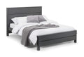 Julian Bowen Chloe Double Bed – Modern Retro Wooden Frame, Storm Grey