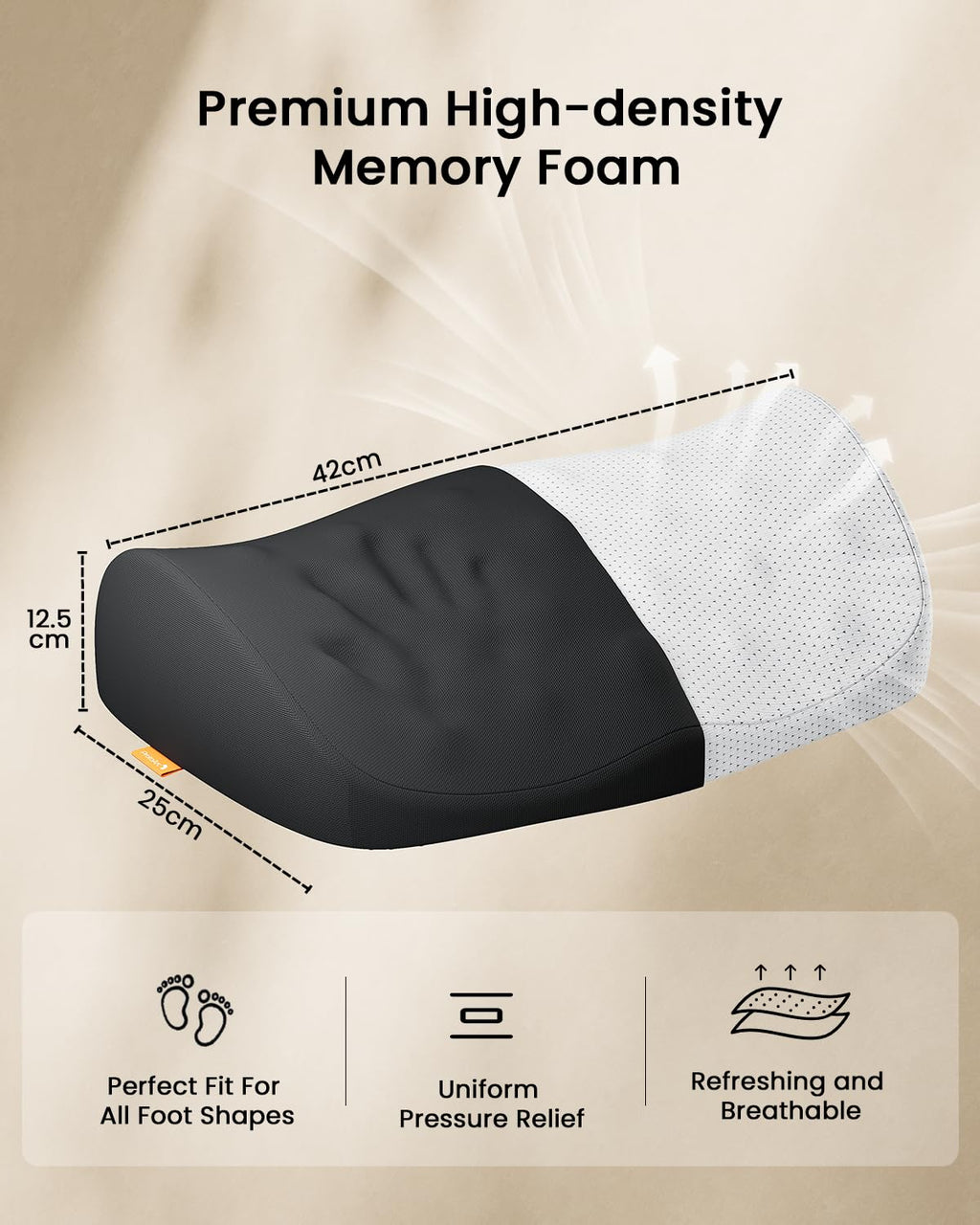 ProtoArc Ergonomic Office Foot Rest Under Desk with Massage Dots - image 3