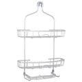 Zenna Home NeverRust Aluminum Extra Wide Shower Caddy – Satin Chrome