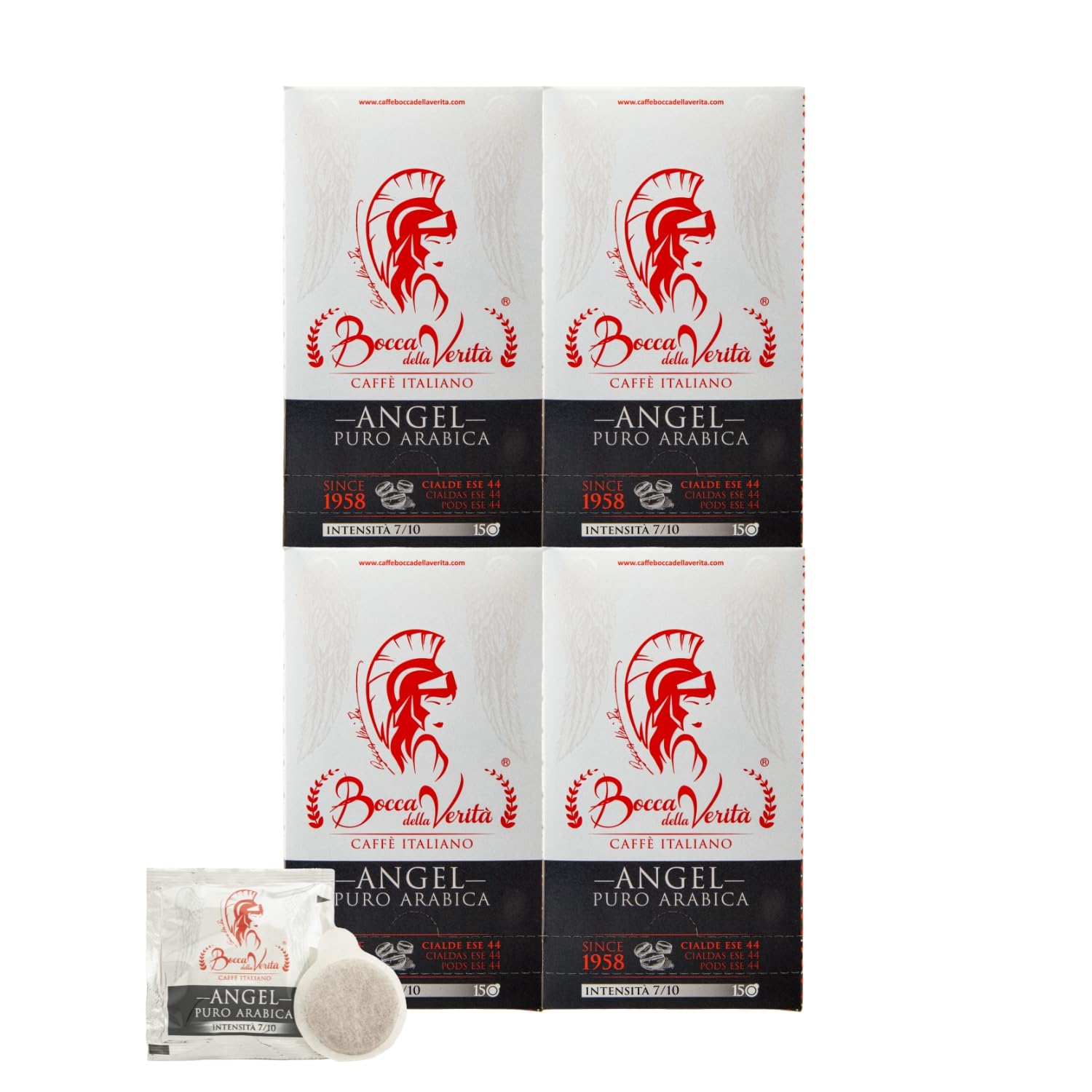 Bocca Della Verita Angel 100% Arabica E.S.E. Coffee Pods - 60 Pack