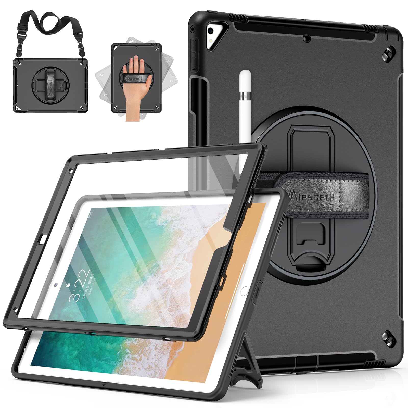 Miesherk Rugged Case for iPad Pro 12.9 (2015/2017) – Military Grade
