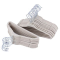 ETAOLINE Baby Velvet Hangers for Kids Clothes, 25-Pack Beige