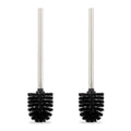 Relaxdays Set of 2 Replacement Toilet Brushes – Black Removable Heads