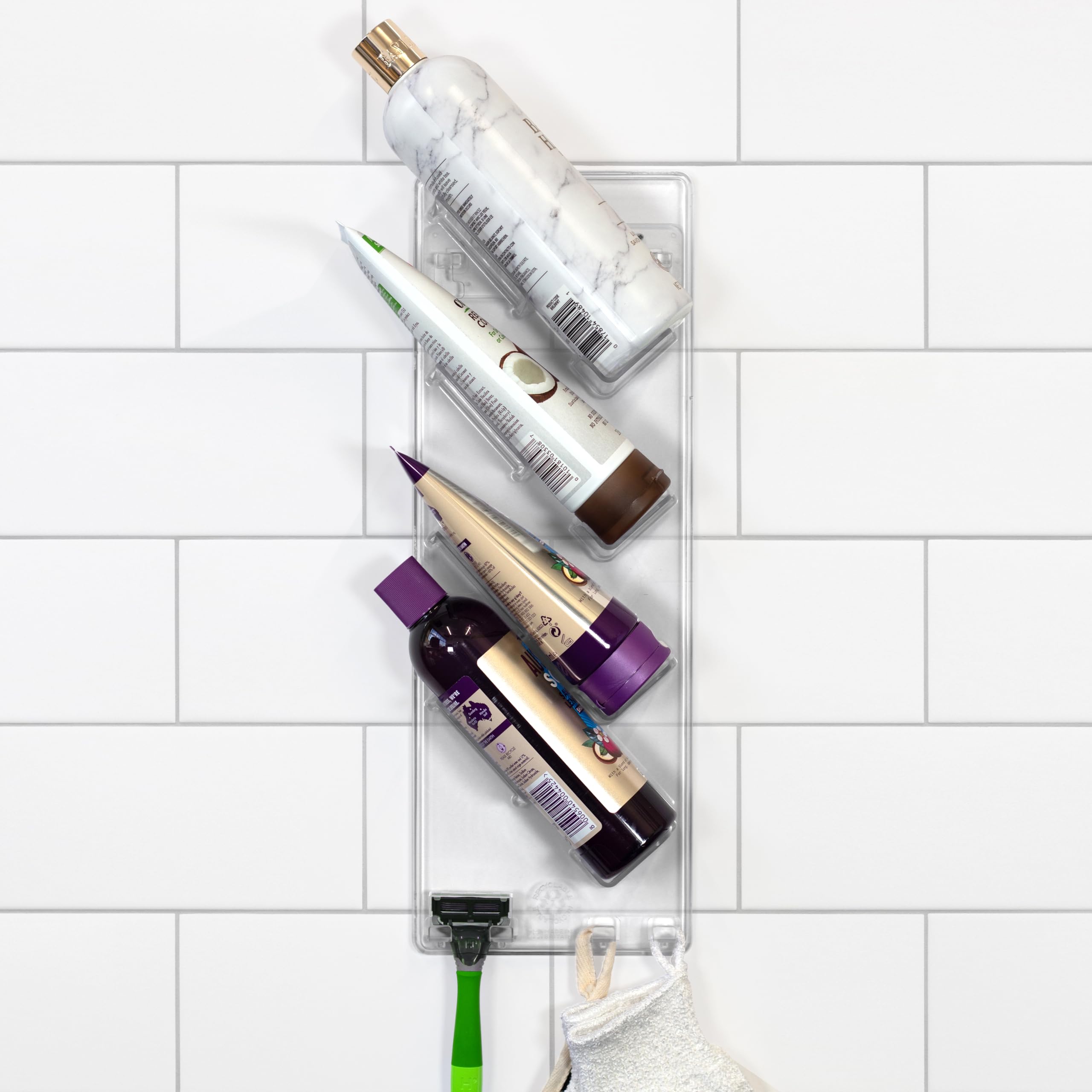 S.B.Weston Shower Caddy | Rustproof Adhesive Bathroom Storage Rack