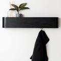 Kazai Toke Wall-Mounted Coat Rack – Solid Wood Veneer with 5 Hooks