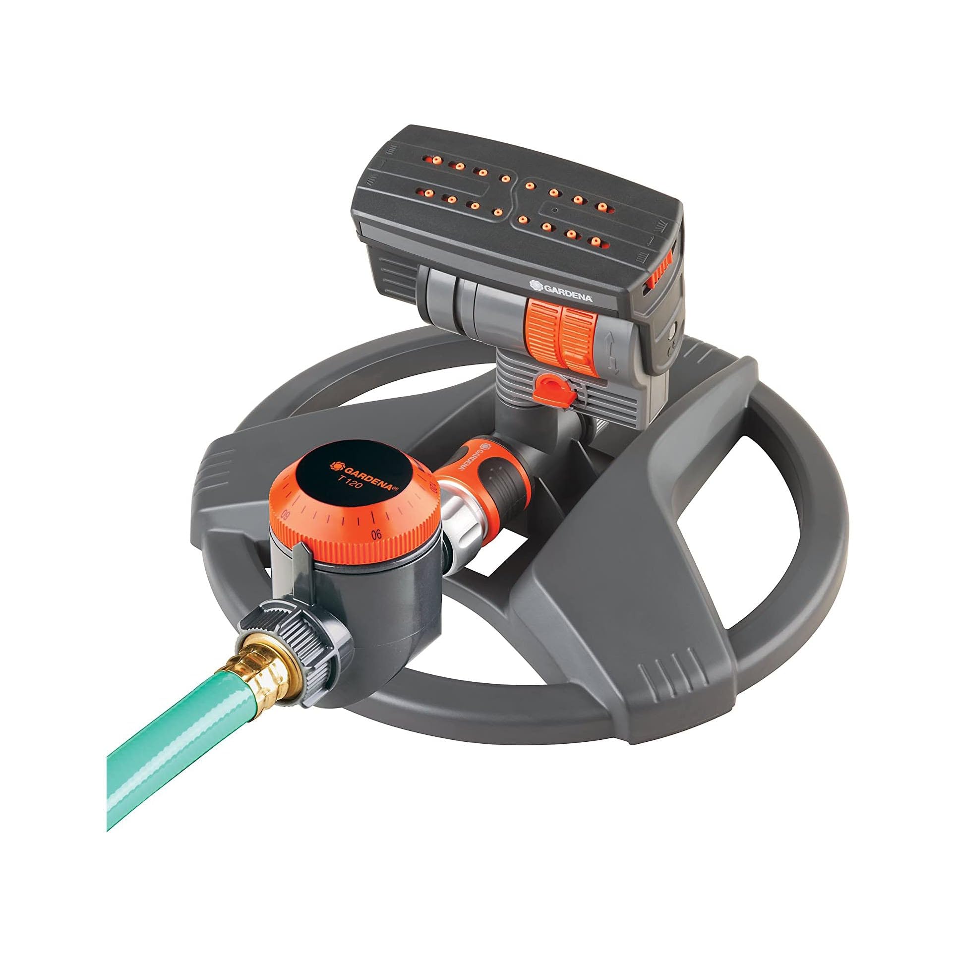 Gardena ZoomMaxx Oscillating Sprinkler with Timer | 2,300 Sq Ft Coverage