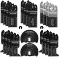 PECHAM 24PCS Oscillating Multitool Blade Kit for Wood and Metal
