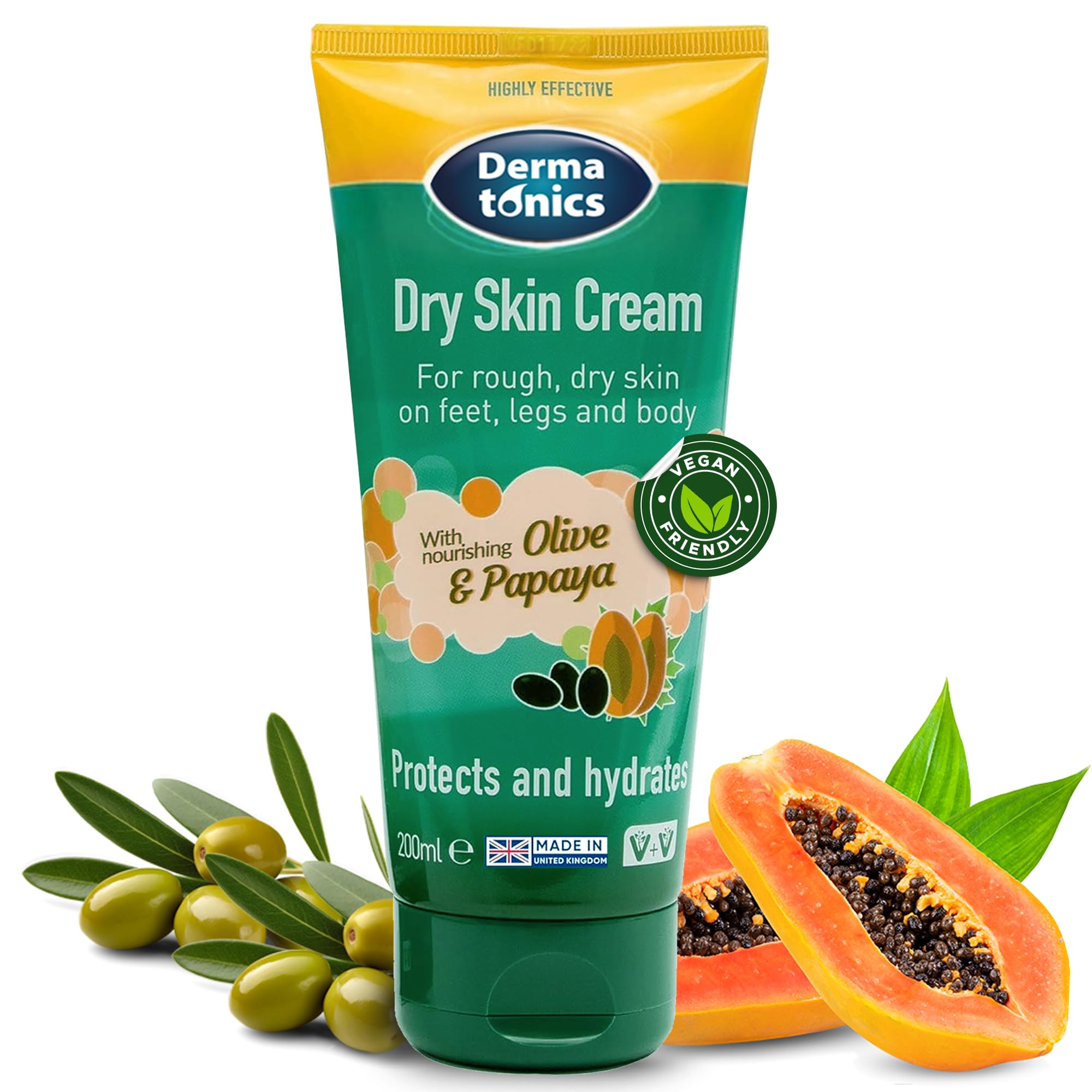 Dermatonics 10% Urea Dry Skin Cream – Natural Vegan Moisturizer | 200ml