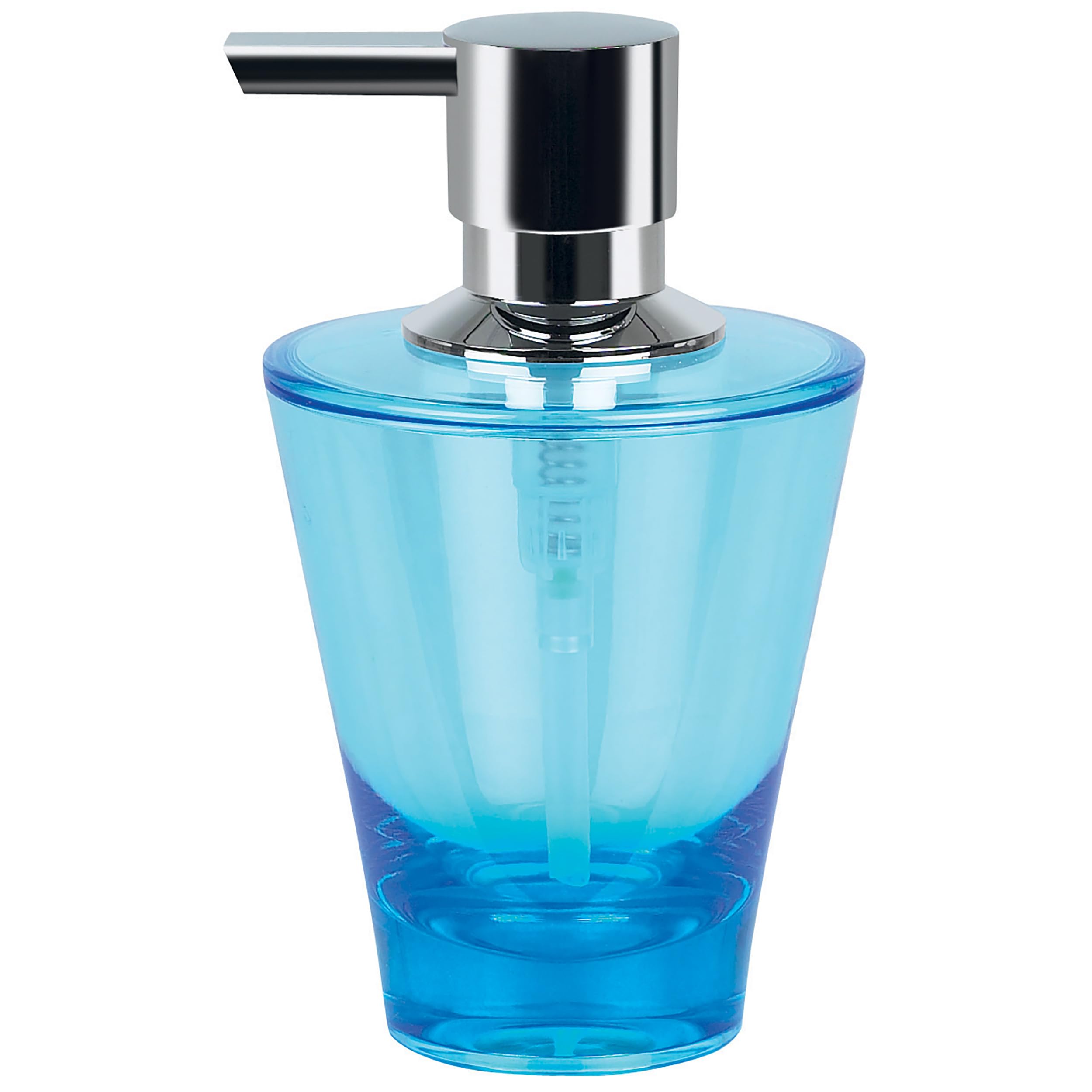 Spirella Max Light Cobalt Soap Dispenser | Blue Acrylic - 14.5 x 8.5 cm