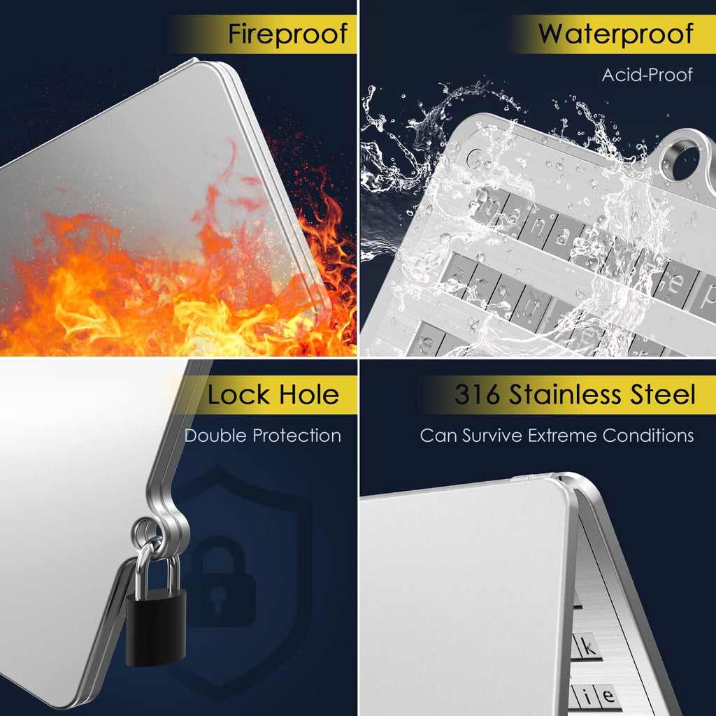 ELLIPAL Crypto Seed Phrase Backup – 316 Stainless Steel BIP39 Metal Storage