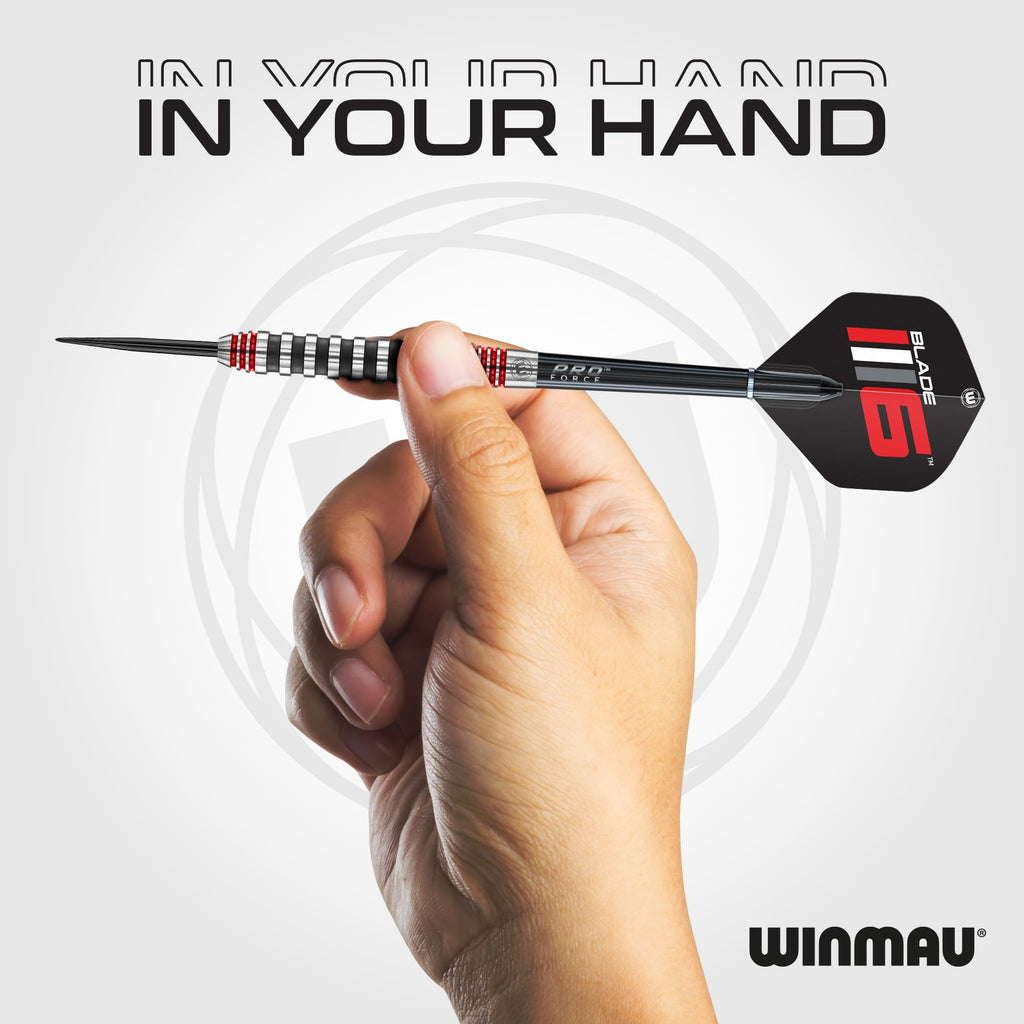 Winmau Advance 500 Series 90% Tungsten Steeltip Darts Set - Red 24g