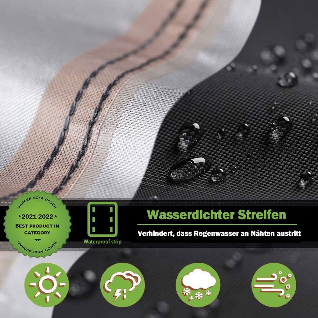 Enzeno L-Shape Garden Furniture Cover | 420D Heavy Duty Waterproof Oxford