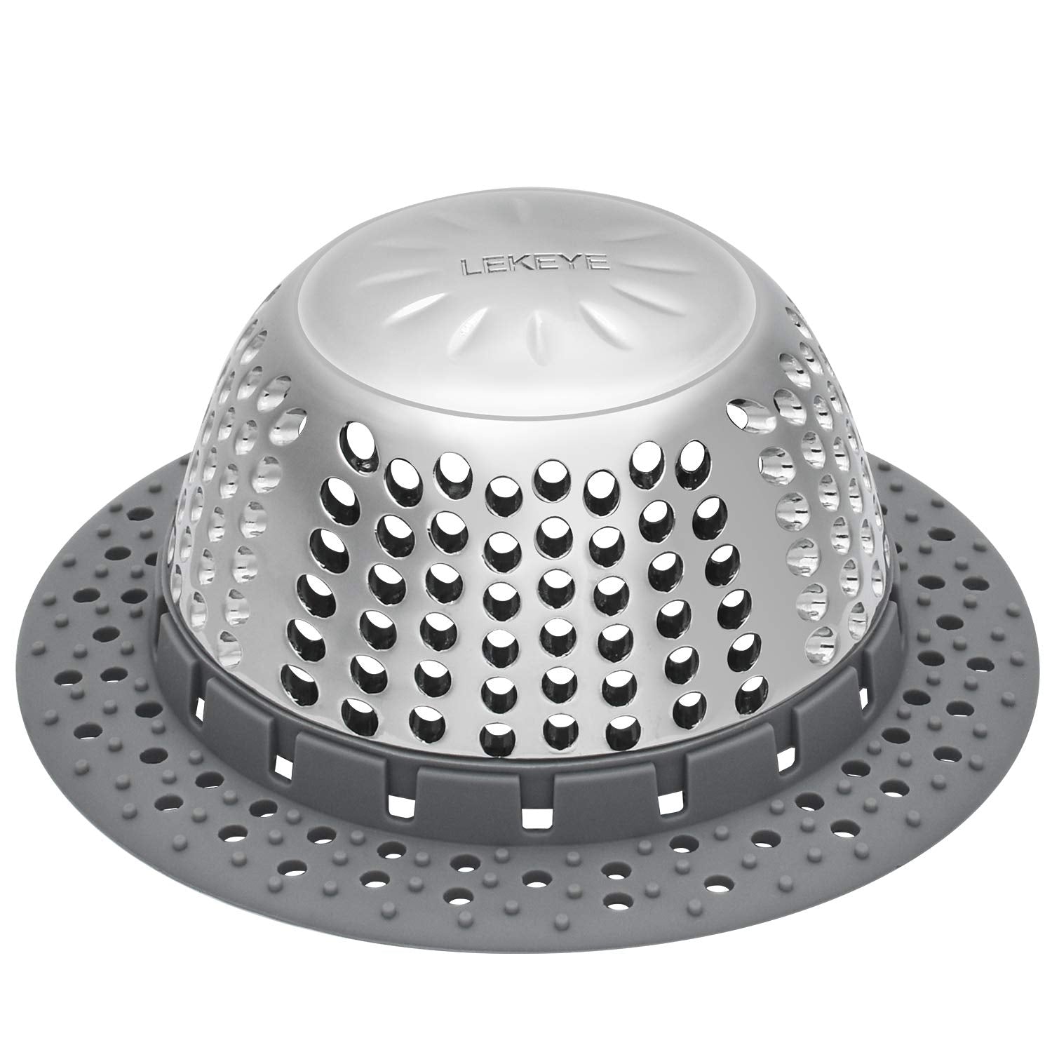 LEKEYE Drain Hair Catcher – Stainless Steel Bathtub Drain Protector