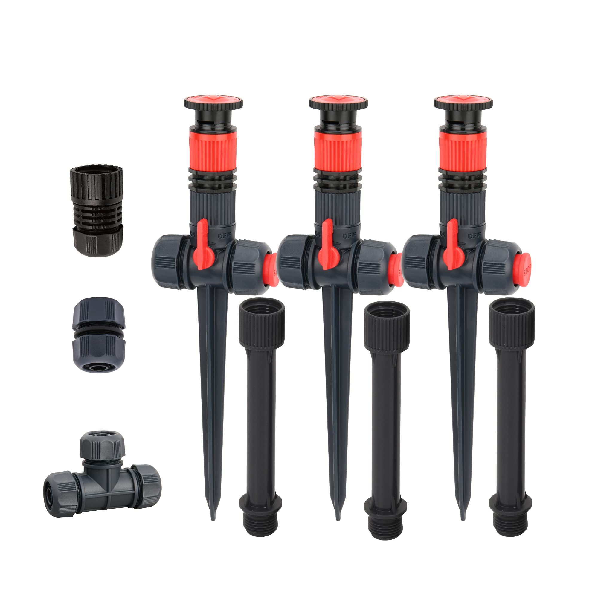 Eden Multi-Adjustable Flex Design Garden Sprinkler with Extension Set