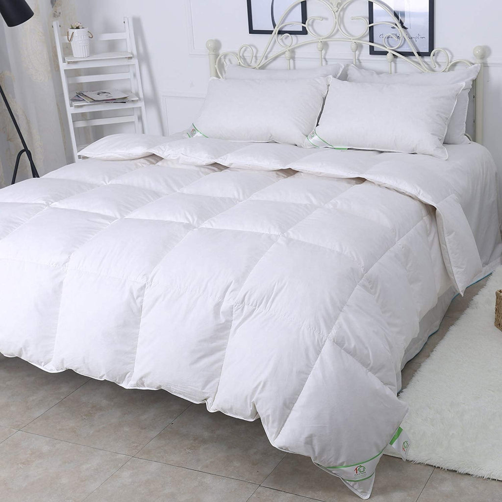 SUFUEE Double Duvet - 13.5 Tog Goose Down & Feather Cotton Comforter