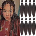 Leeven 26 Inch Pre-Stretched Braiding Hair - 8 Packs Yaki Straight Texture