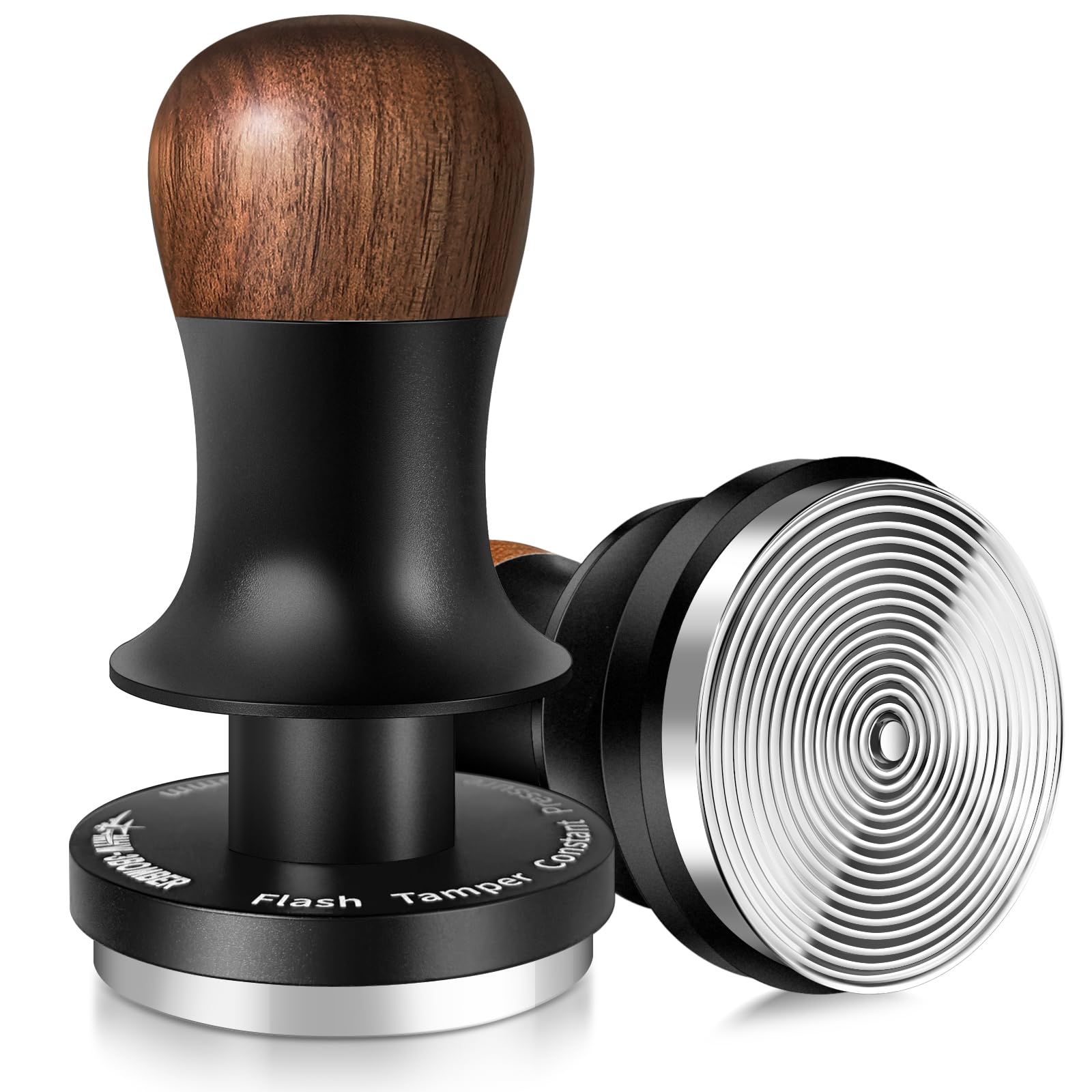MHW-3BOMBER 54mm Calibrated Espresso Tamper – 30lb Spring Loaded Tool