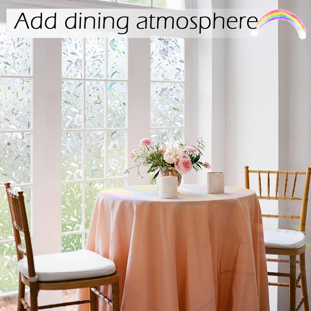 KROMAPOLIS Tulip Privacy Window Film – Thermal Static Cling, 90x400cm