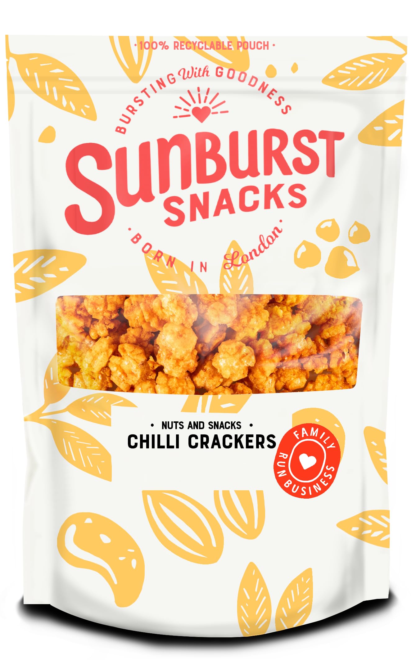 Sunburst Snacks Chilli Rice Crackers – Crispy Sweet & Spicy, 700g